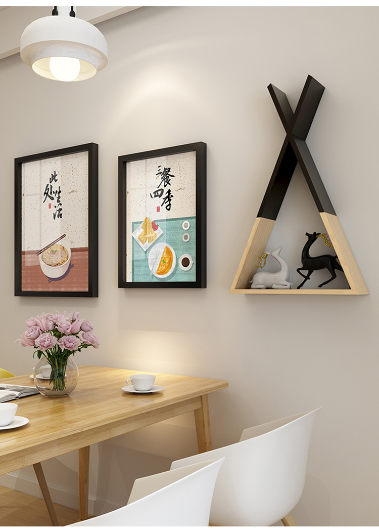 餐厅挂画背景墙壁画现代简约创意饭厅饭店歺厅餐桌厨房墙面装饰画