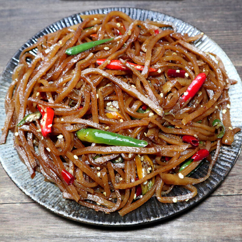 徐州邳州特产辣炒咸菜丝地锅炒辣疙瘩丝咸菜芥菜下饭菜 炒辣疙丝x5包