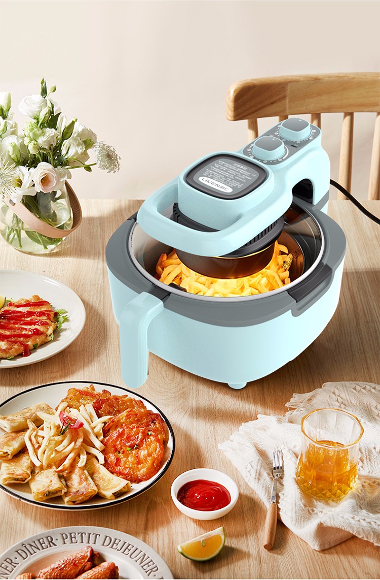 油电炸锅可定时控温无油低脂薯条机煎炸锅kz5l店长推荐kzj5000b黑色5l