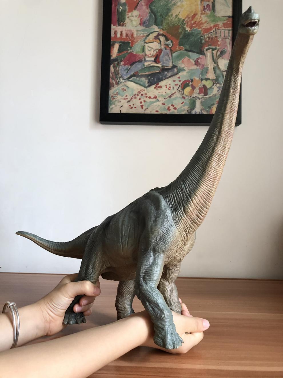 papo动物模型 法国腕龙 剑龙恐龙模型 侏罗纪动物模型儿童玩具认知