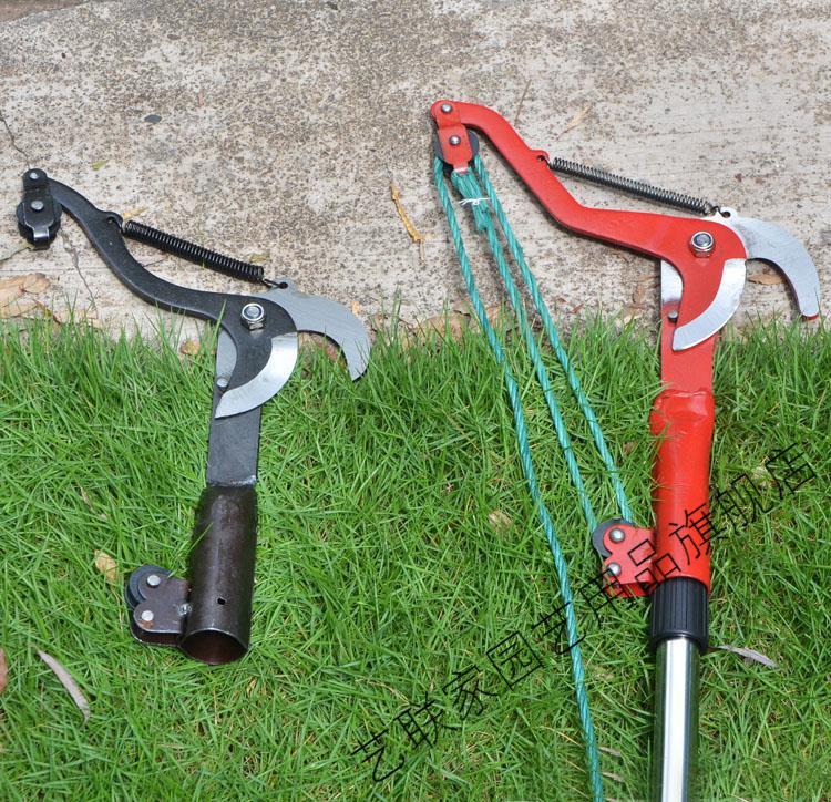 *2020高树上剪枝剪带绳子伸缩高枝剪高空剪树枝剪采果剪摘果器带杆剪