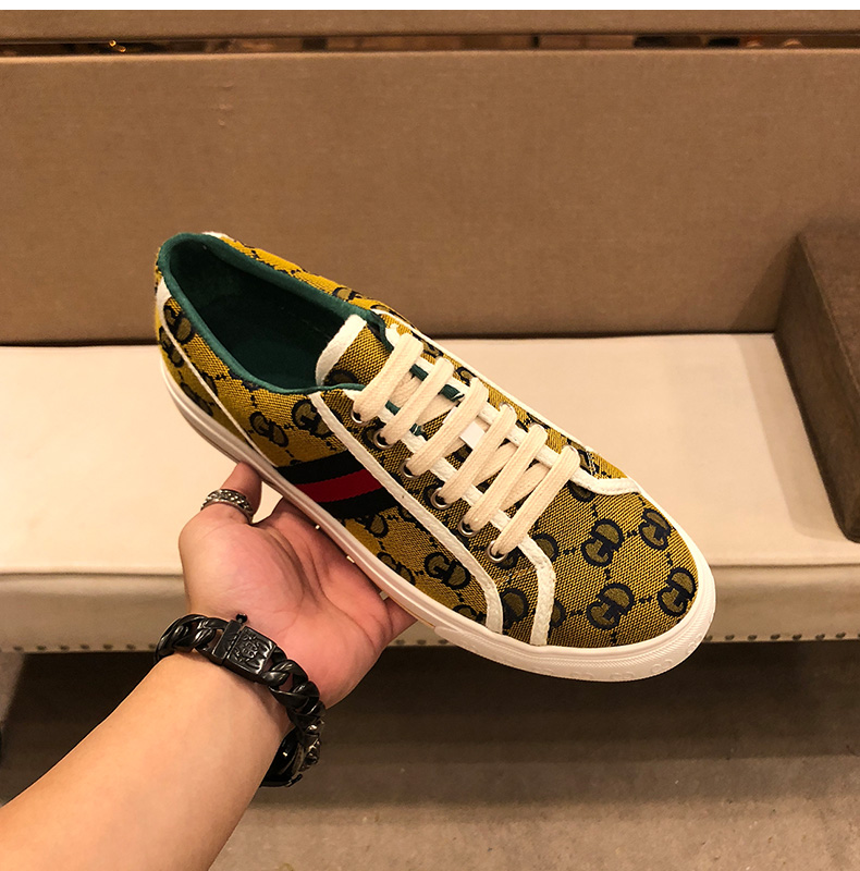 欧洲站酷奇· 酷琦 gg做旧脏脏鞋男小脏鞋男士鞋网潮鞋 红色 38【图片