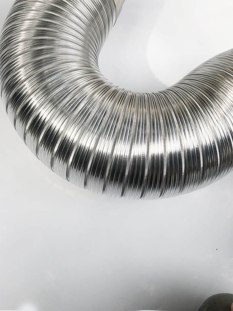 油排烟管伸缩铝管 家用抽油排气管加厚铝箔烟管150/160mm 直径170伸缩