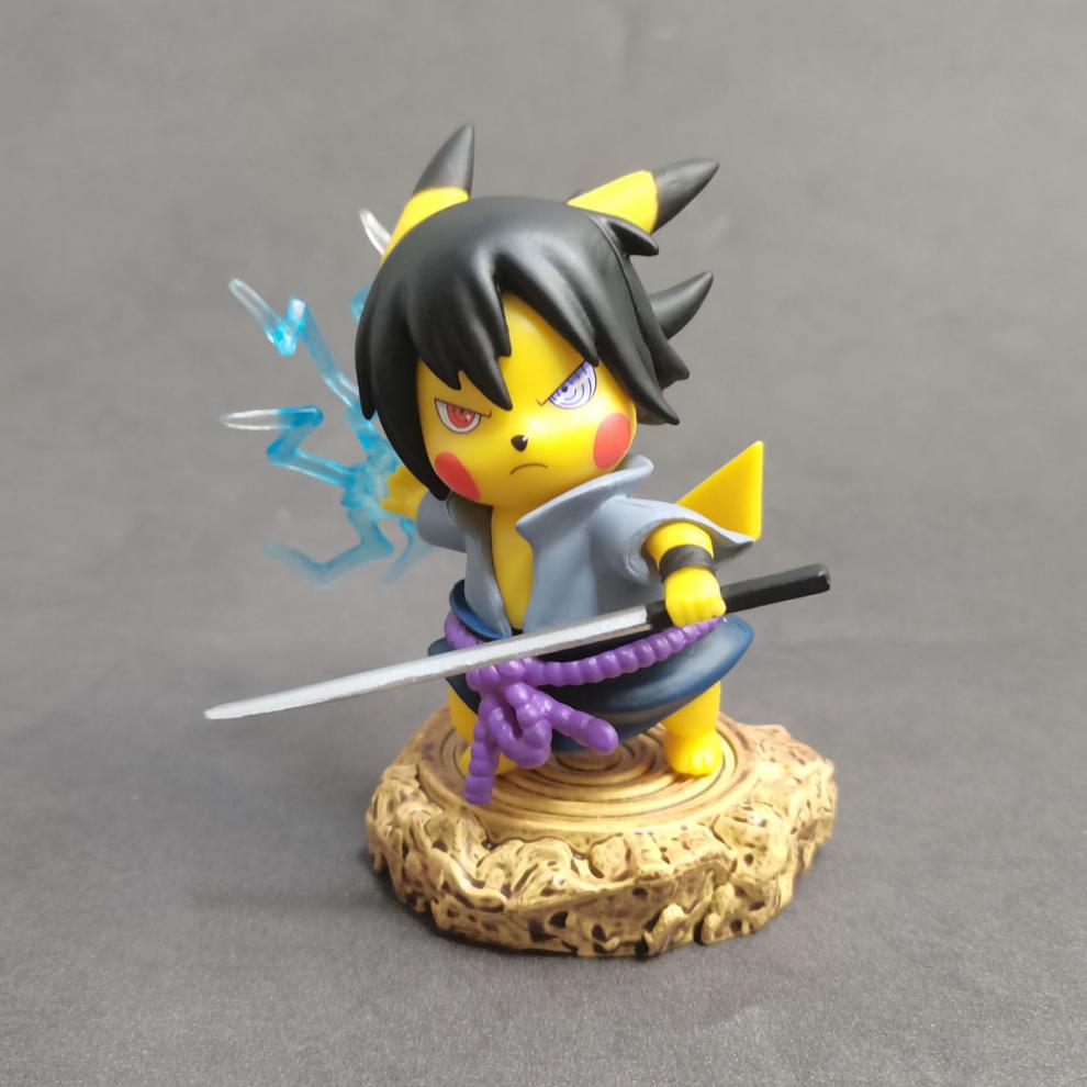 皮卡丘车载 cos火影忍者gk鸣人佐助鼬带土摆件机箱模型生日 大号恶搞