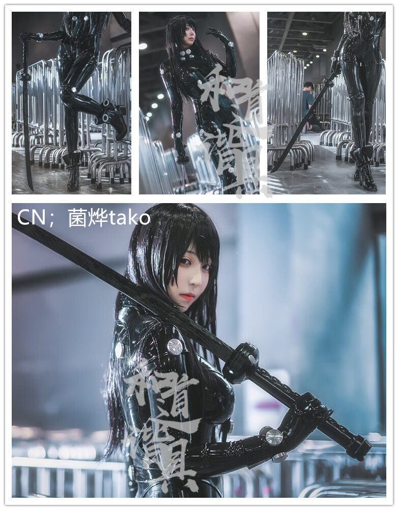 下平玲花 山哾杏 cos 道具 战斗服 武1器 紧身衣 战斗服,胶衣【图片