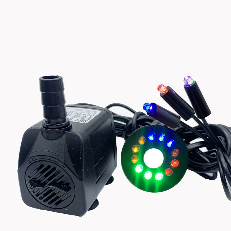 假山循环小抽水泵喷泉流水摆件微型迷你鱼缸换上水过滤潜水泵 usb3w不
