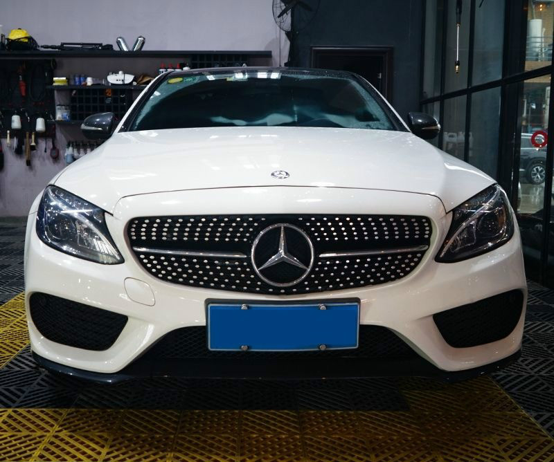 c200l glc260l e300l改装满天星amg 奔驰c级15-18款满天星中网【图片