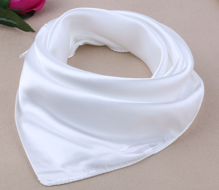 高档精品啄木鸟男女士款白色小方巾春秋领巾小围巾包包带腕带韩版夏季