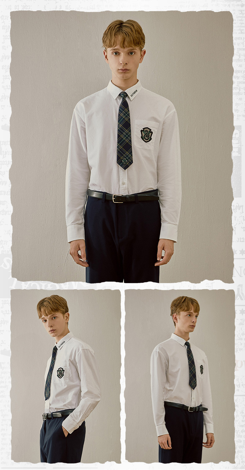 spao哈利波特联名2021年秋季新款男女同款休闲衬衫spywb49d21深红色