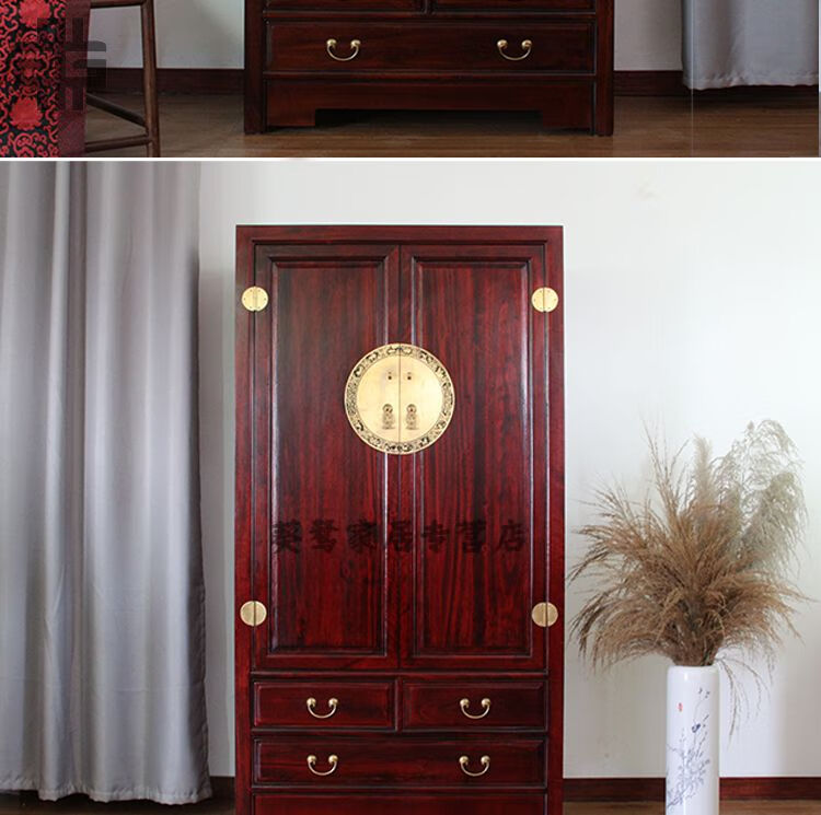格普瑞 -香樟木衣柜实木大衣柜双门衣橱整体储物柜立柜新中式樟木衣柜