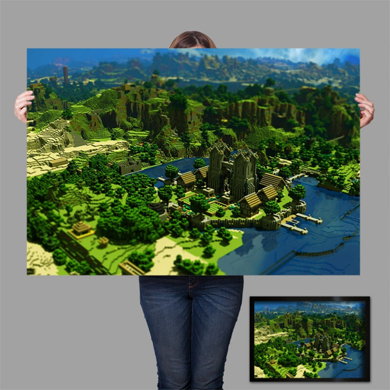 挚钻精品我的世界海报minecraft我的世界海报装饰挂画定制游戏周边