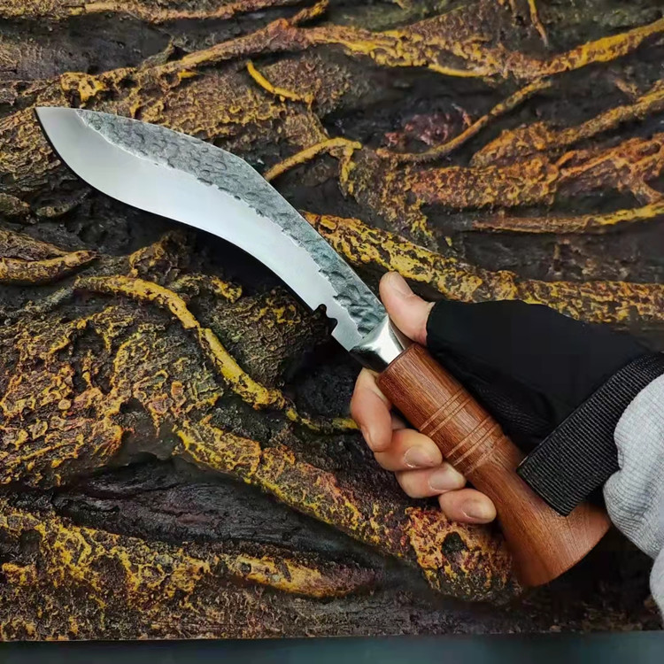 尼泊尔军弯刀大号尼泊尔大号军刃锻打95弹簧防身藏廓尔喀开刃户外生存