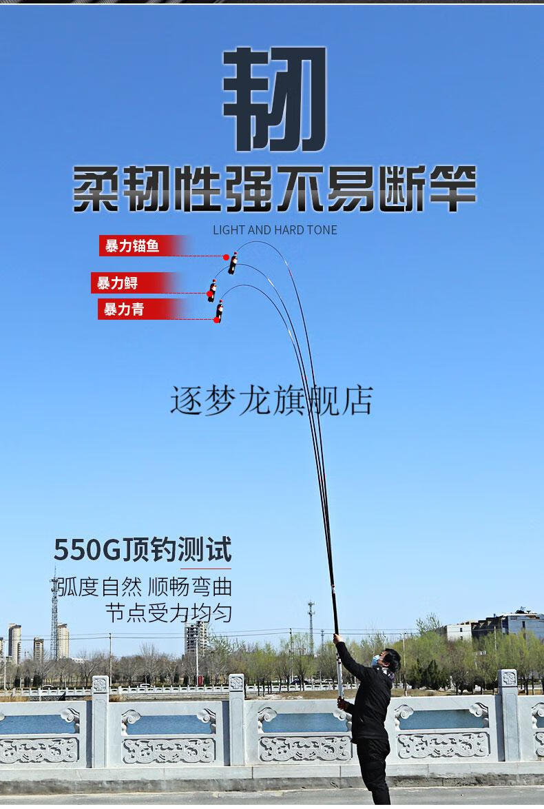 海明威刀锋战士ii钓鱼手竿大物青鲟鱼竿巨物轻硬量暴力12h/19调十大名