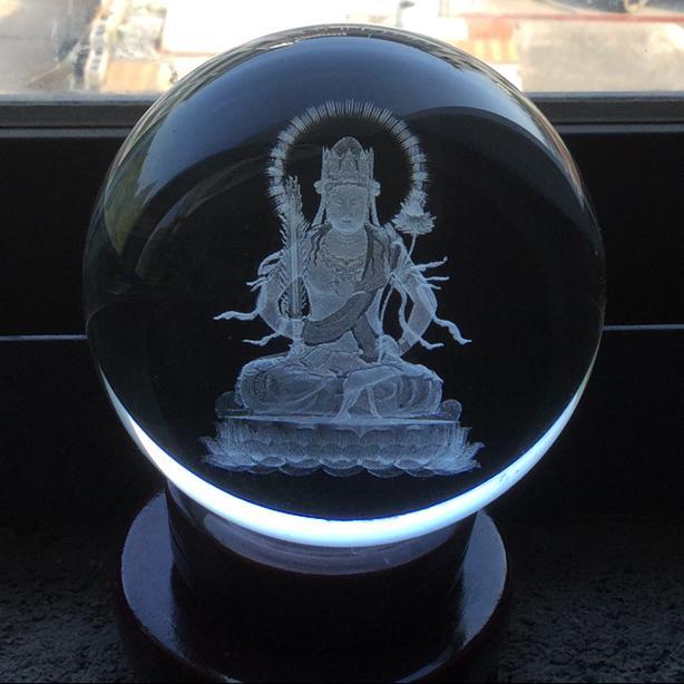 宗喀巴大师佛像水晶球摆件内雕工艺西藏藏传佛教佛堂寺庙供奉送朋生日