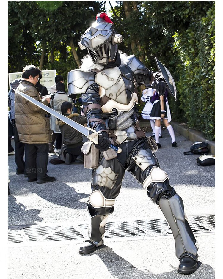 万代(bandni)哥布林杀手1:1可穿戴头盔摆件全身盔甲趣味手工eva模型