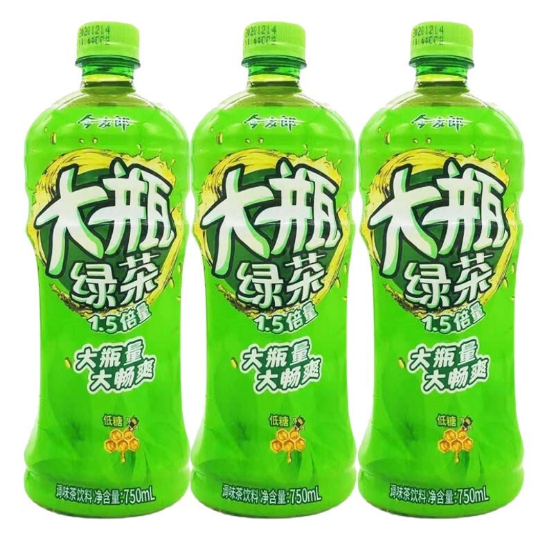 今麦郎大瓶750ml612瓶整箱茶饮料绿茶冰红茶茉莉蜜茶绿茶6瓶
