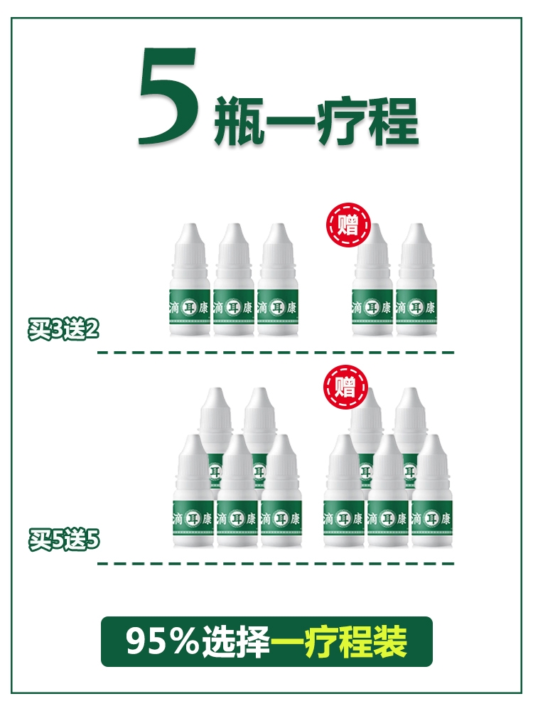 久木堂滴耳液耳康飞机耳痛神经性耳鸣耳朵嗡嗡响耳闷脑鸣 买2 送1
