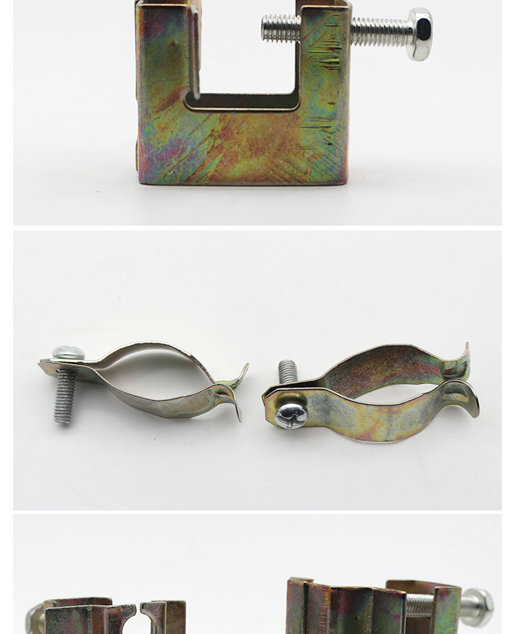 铁皮老虎卡方型虎口夹老虎卡丝杠角铁c型钢管卡槽 钢铁卡子老虎夹