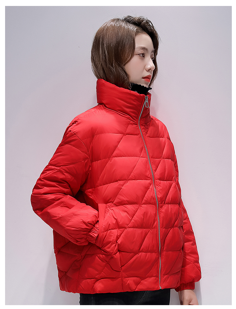 鸭鸭品牌小款薄羽绒服女短款2022年新款小个子时尚白鸭绒潮yz 黑色 m