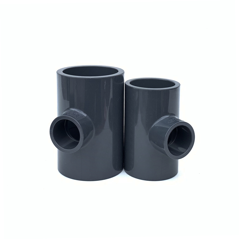 10034674438231商品名称:upvc化工级耐酸碱异径三通 pvc变径三通承压