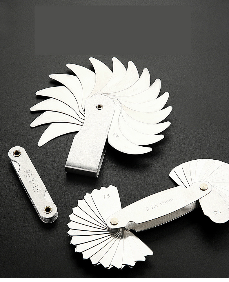 半径规r规样板高精度r角规测量工具圆弧尺r0315r17r7515r52100mm