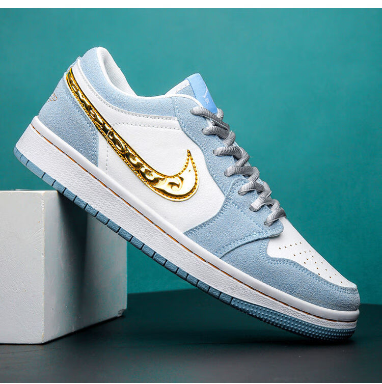 【毒包装】莆田官方空军一号低帮情侣板鞋女运动板鞋女 aj9915-变色龙