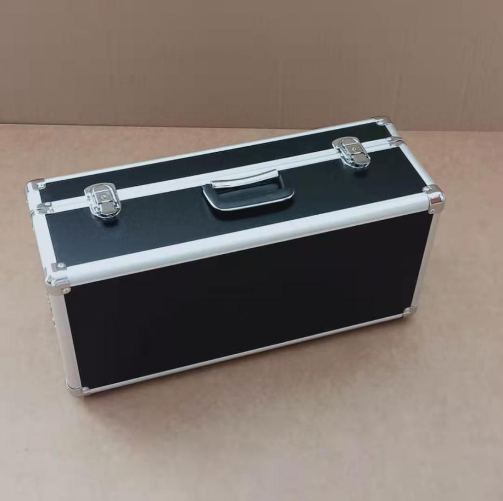铝合金唢呐箱子黑色手提唢呐盒子加高款可放折边碗唢呐哨盒耐磨内长47