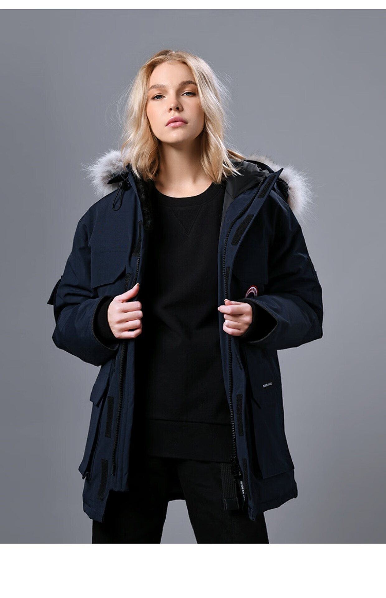 【秋冬新品丨闪电发货】大鹅羽绒服08远征款加拿大风情侣大衣狼毛领