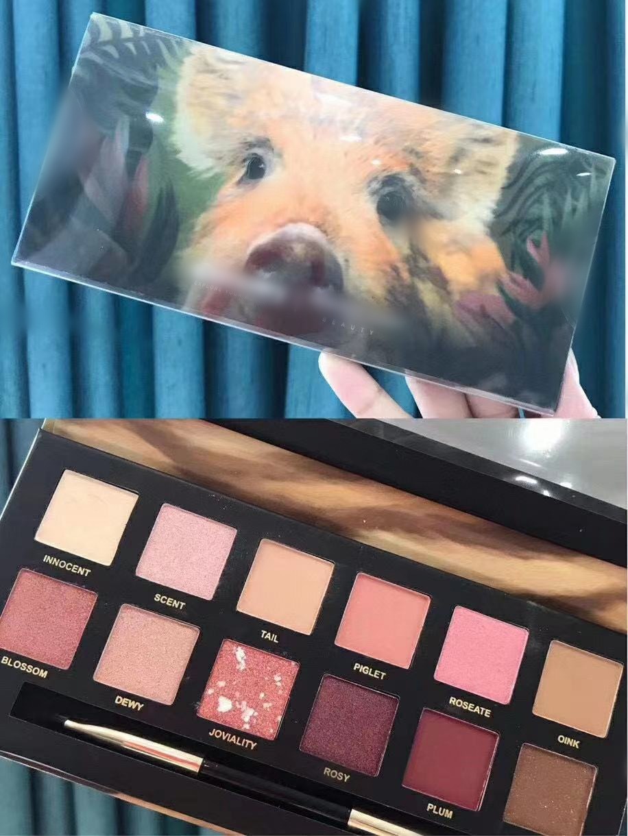 完美日记动物眼影盘丹顶鹤玉兔老虎小猫锦鲤盘新手闪粉珠光防水小猪盘