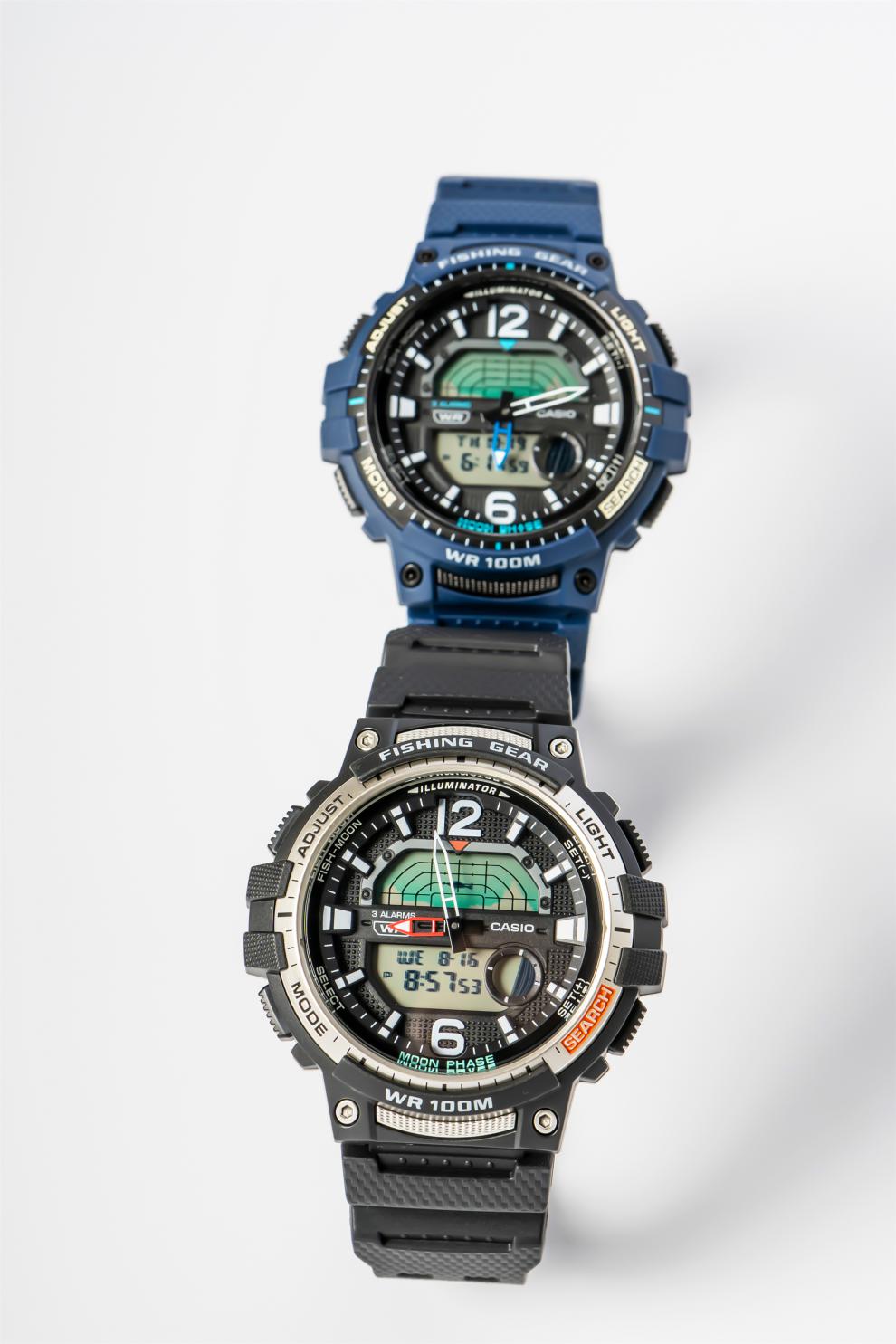 卡西欧(casio)卡西欧casio潮汐月相双显钓鱼爱好者防水手表男wsc-1250