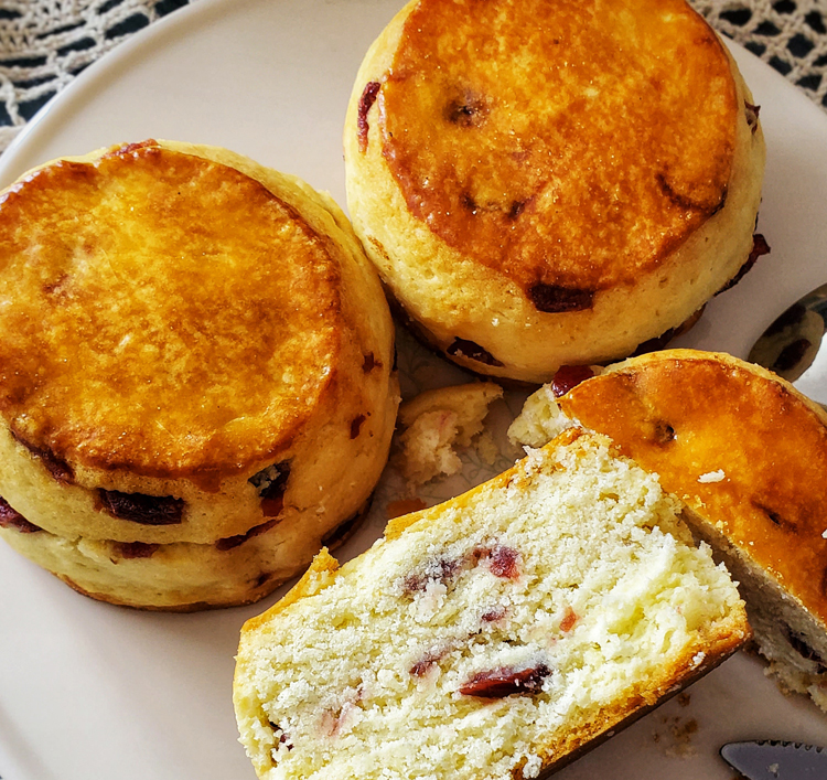 英式松饼下午茶甜品糕点饱腹零食蔓越莓面包经典蔓越莓司康2枚
