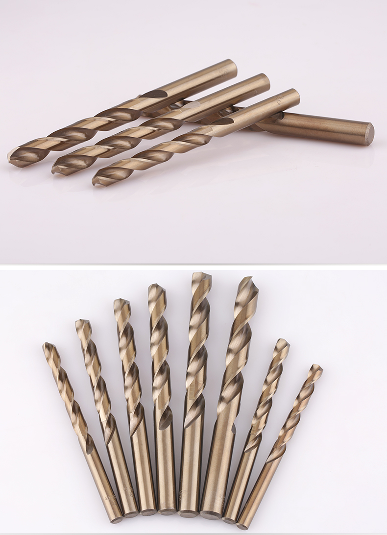 钻铁硬不锈钢转头头套装直柄电钻瓷砖合金打孔115mm10mm3支