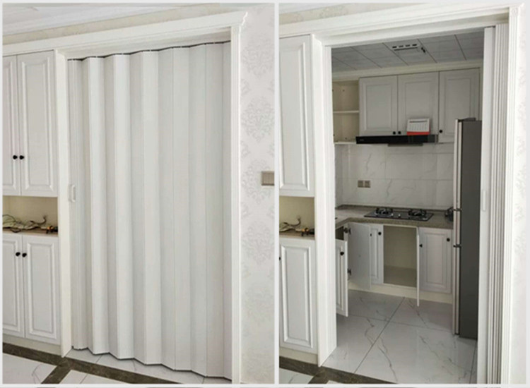 hep定制pvc折叠门推拉门简易隐形门厨房卫生间客厅浴室隔断商铺百叶