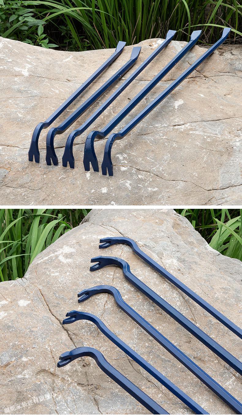 撬棍六角加粗起钉器重型撬杆多功能消防撬棒特种钢撬杠工具高硬度撬棍