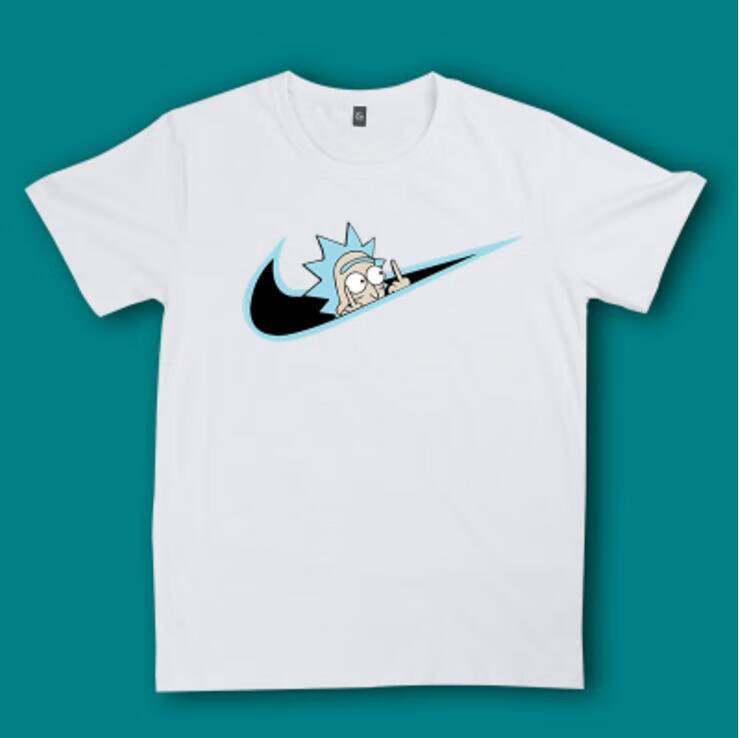 店同款瑞克与莫蒂rickandmorty衣服联名周边纯棉短袖黑色瑞克鄙视s