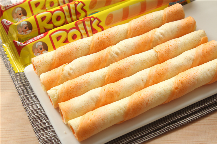 印尼进口零食丽芝士richeese纳宝帝芝士奶酪味芝士蛋卷180g20枚