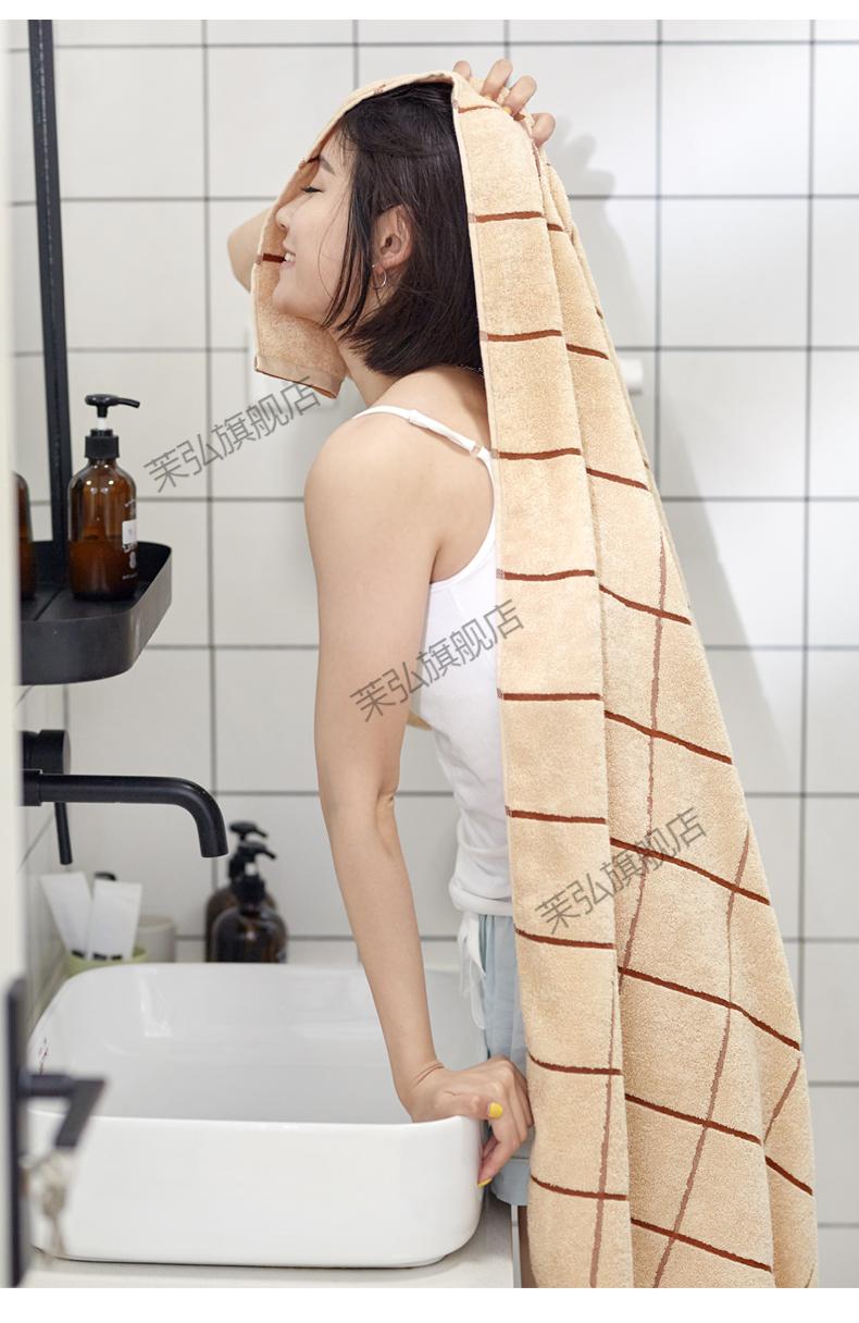 2022新款女生浴巾家用纯的棉吸水成人男女全棉速干不脱毛大号毛巾可穿
