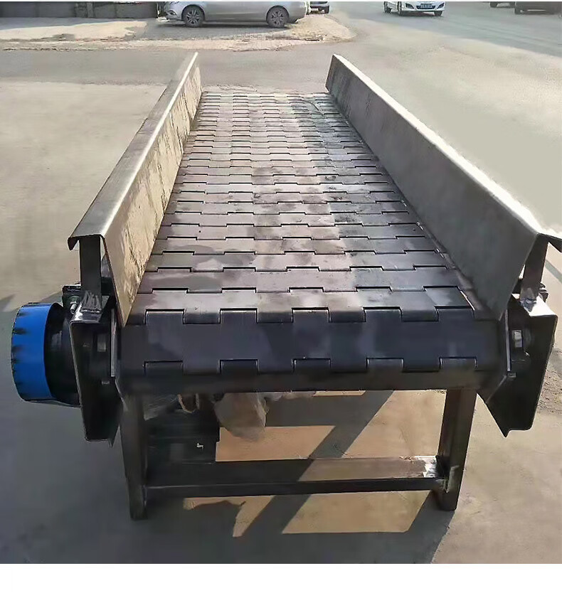 英铸定制重型输送机大型扣板输送机输送器工业鳞板输送机小型皮带平顶