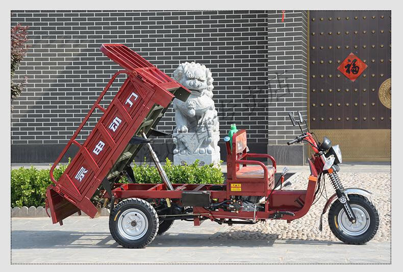 全新动力正汽油三轮摩托车家用农用助力三轮车燃油自卸载重王代步