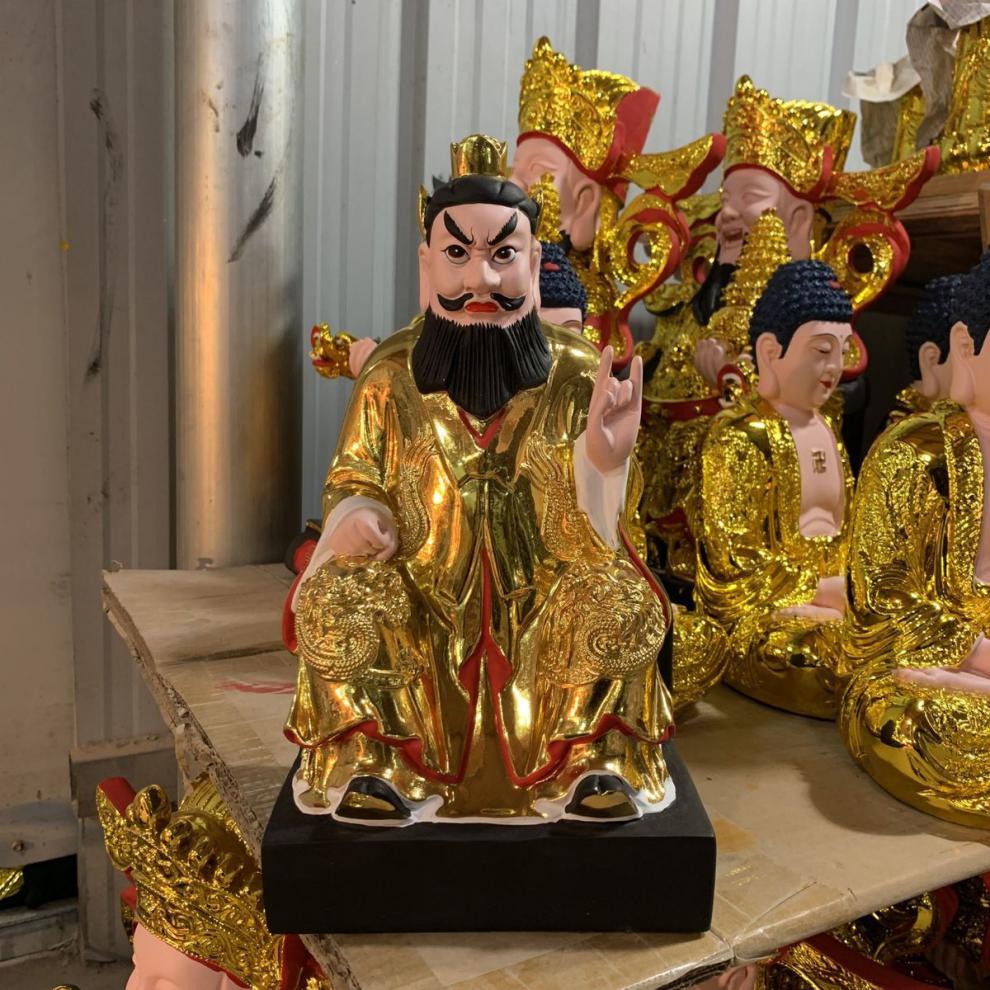 张天师神像护法龙虎山天师府道教祖师极彩树脂玻璃钢供奉摆件19寸12寸