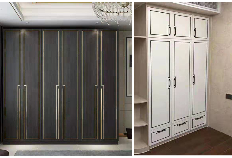 t字型平扣直角铝合金压条铝合金t型装修柜门压条嵌入式衣柜金属装饰条