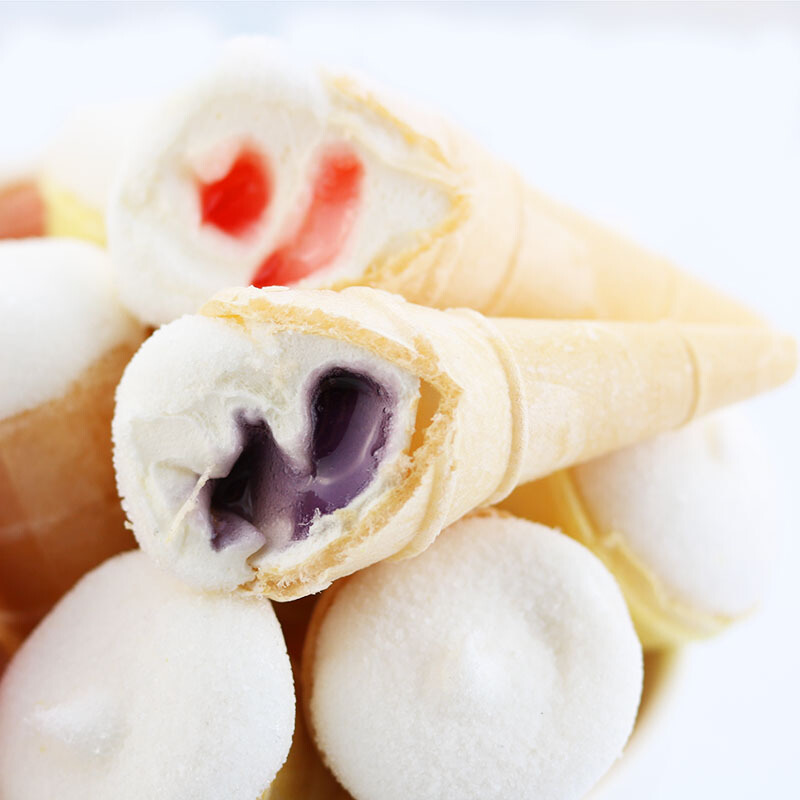 60个装夹心果汁冰淇淋糖果喜糖儿童幼儿园棉花糖儿时回忆零食品k 10个