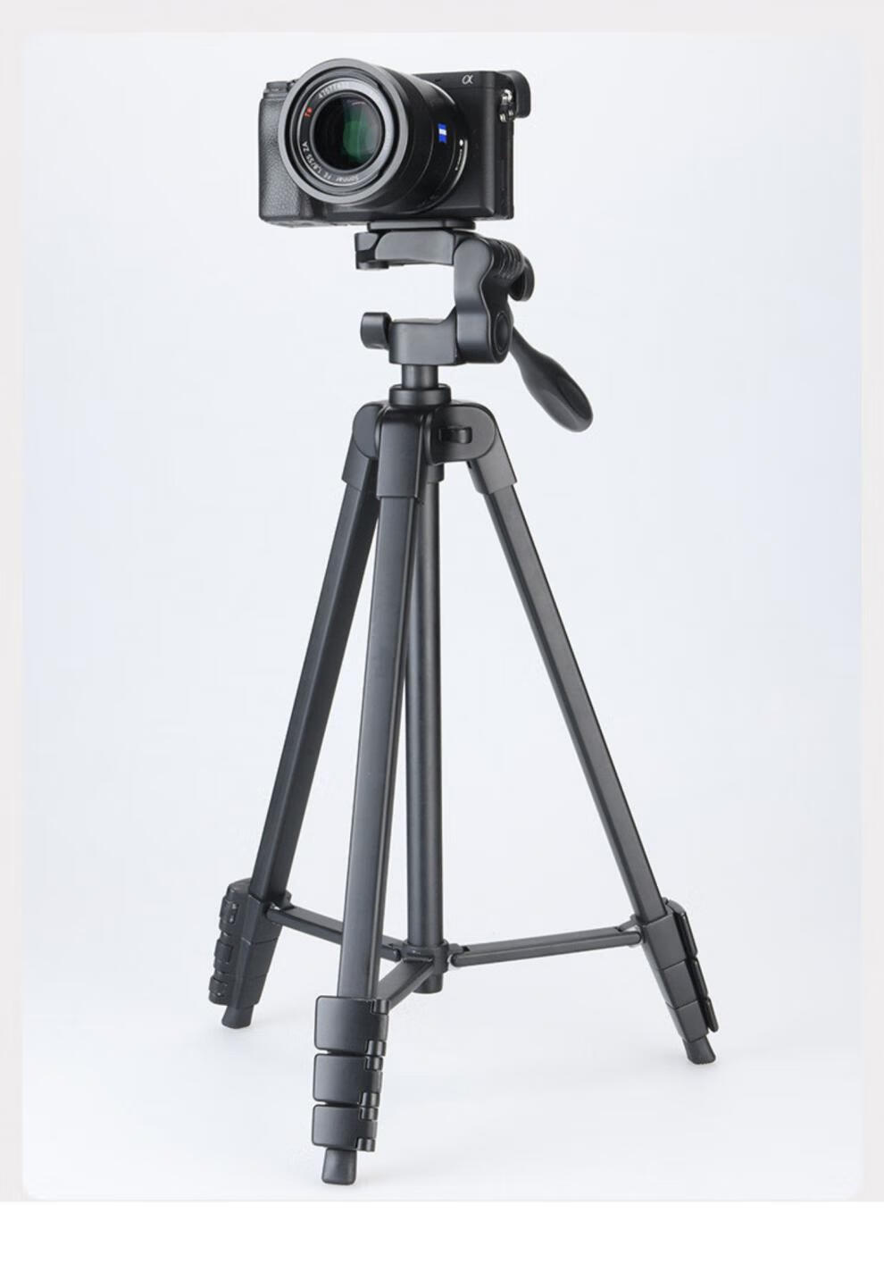 适用相机三脚架a6000超轻h400便携dv摄像rx100m3微单支架5100黑卡黑色