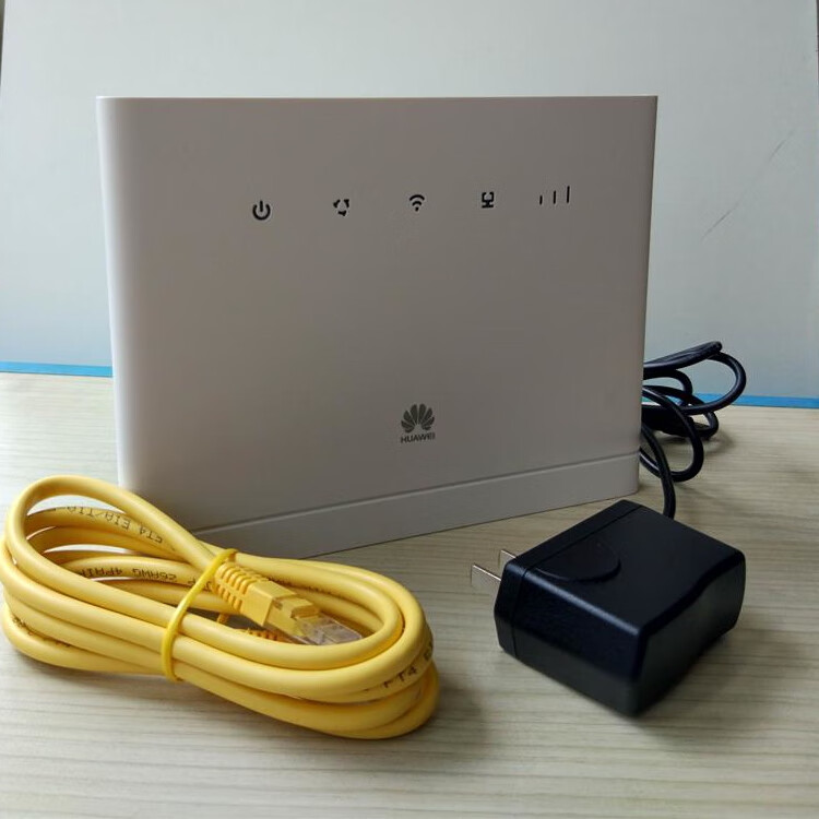 华为b315s-936 cpe 工程办公4g路由器插卡转wifi双天线4网口 99成新无
