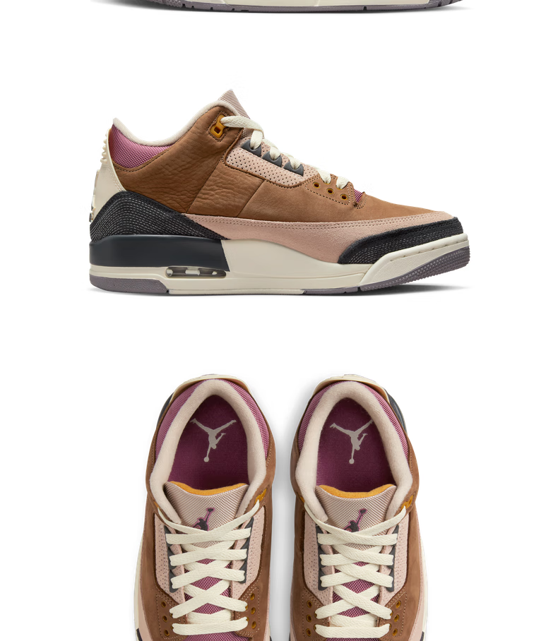 jordan乔丹air jordan 3 retro se aj3男子运动鞋 d 200古棕色/暗烟灰