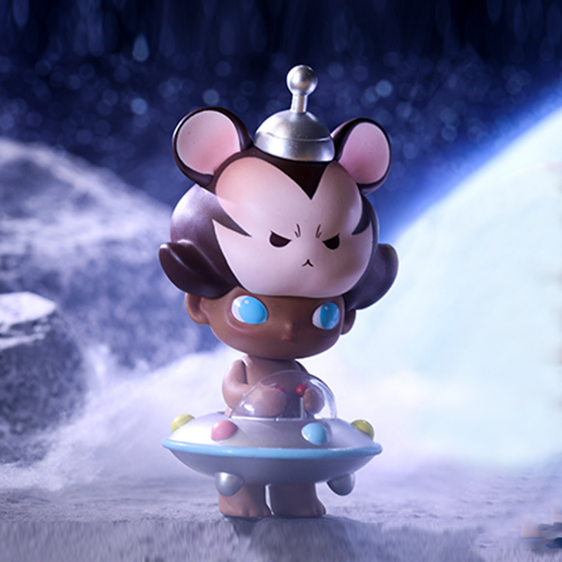 泡泡玛特盲盒2021网红新款dimoo太空可爱女孩抖音手办公仔 太空盲盒