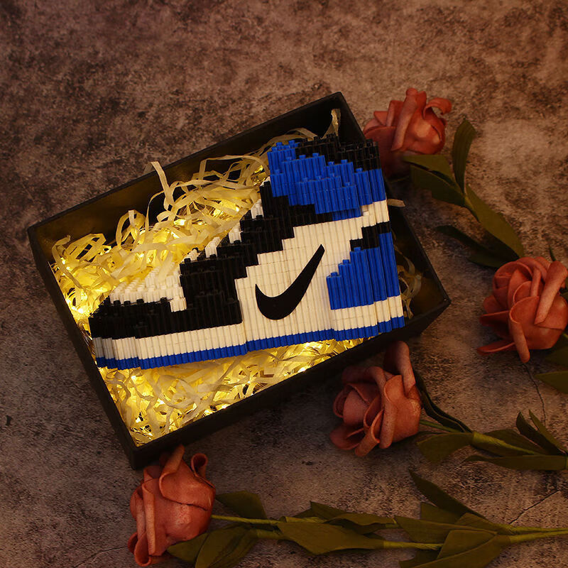 乐高(lego)积木aj篮球鞋微颗粒拼装玩具模型情侣 男女友生日礼物 aj