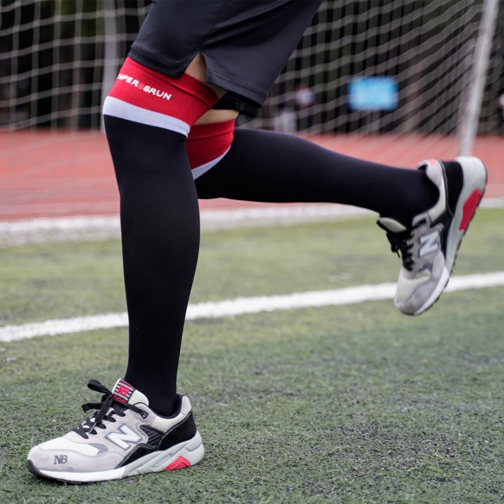 马拉松袜子 篮球袜吸汗春夏过膝高筒运动跑步压力袜子长筒肌肉腿压缩