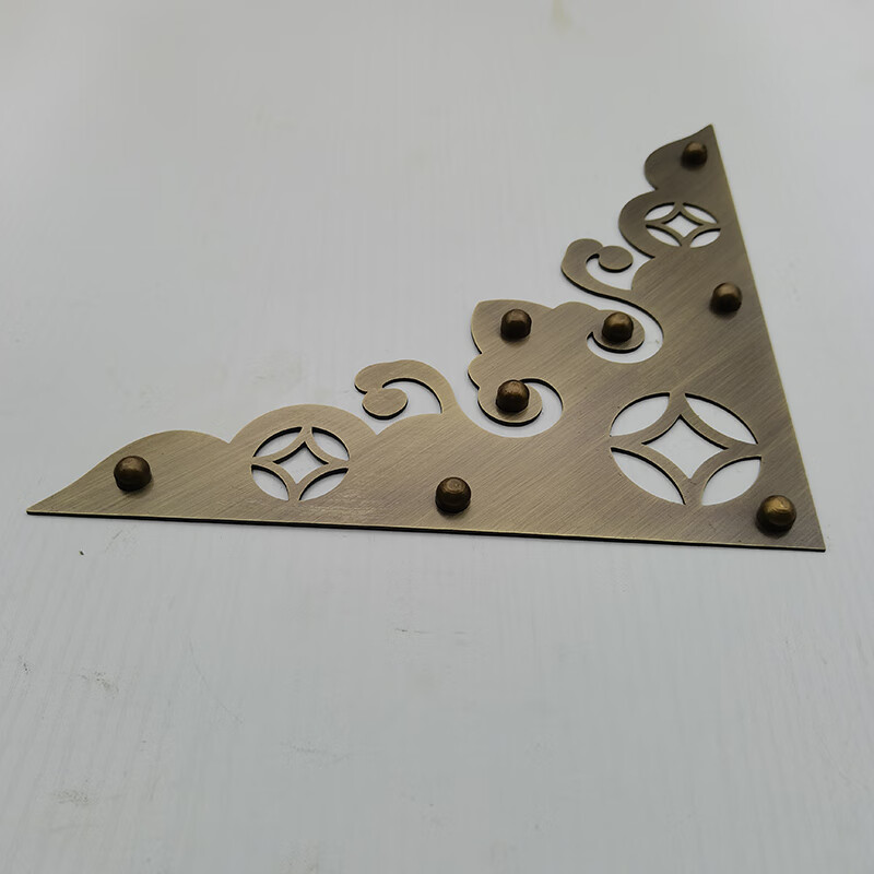 思科得 仿古大门纯铜包角老式大木门装饰护角压条角花四合院如意门槛