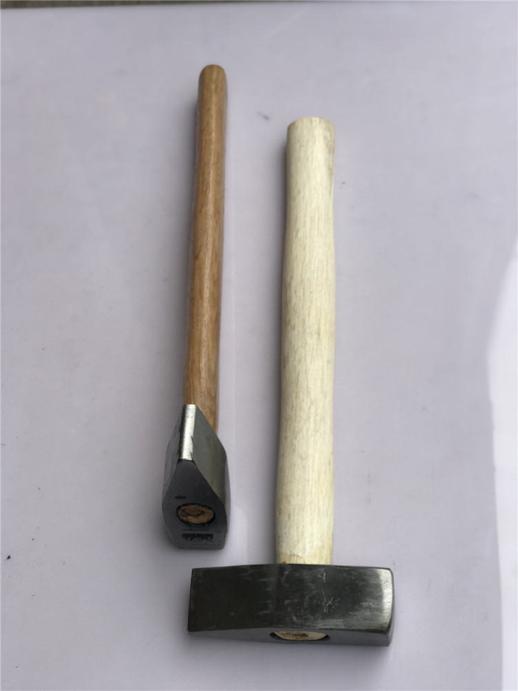 石工锤铁锤手工锤铁匠手锤鸭嘴锤锤子开锤锤纯钢磅锤土打全白木柄18斤